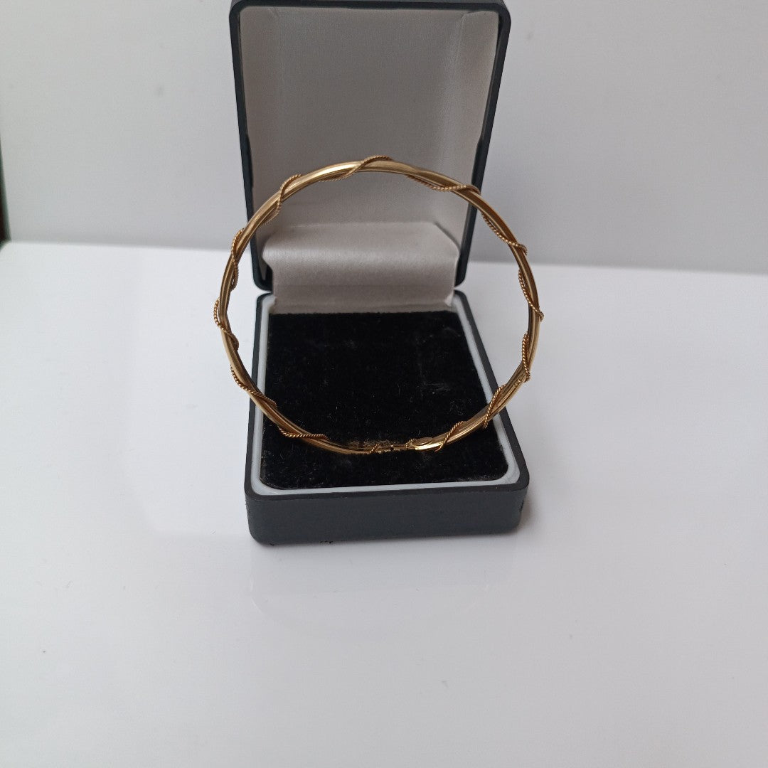 PULSERA RIGIDA ORO 14 K 5.6 GRMS (SEMINUEVO)