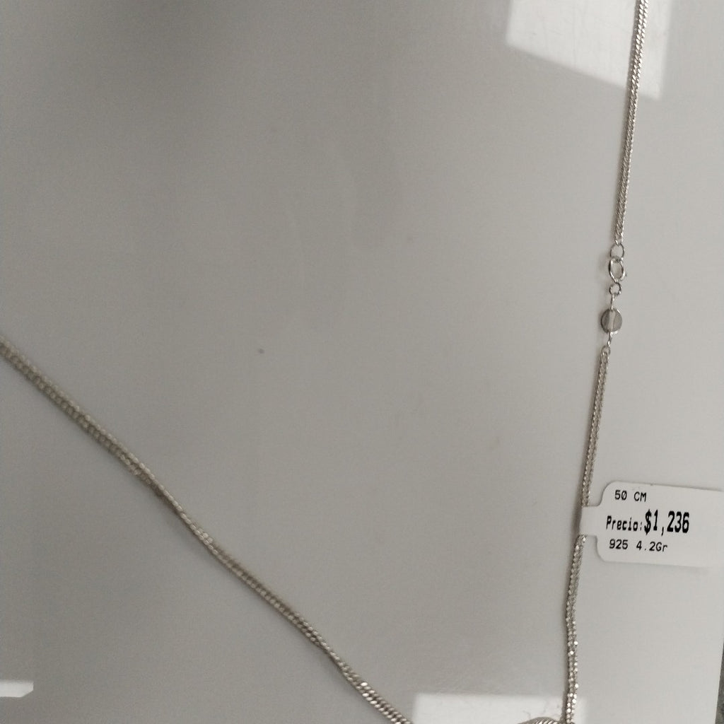 CADENA BARBADA PLATA .925 50 CM 4.22 GR (NUEVO)