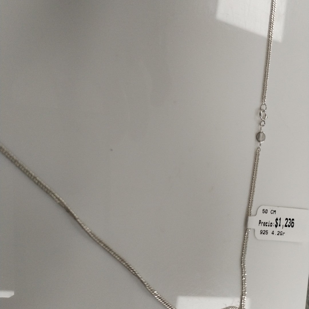 CADENA BARBADA PLATA .925 50 CM 4.22 GR (NUEVO)