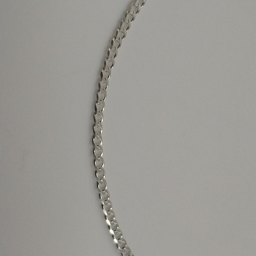 CADENA BARBADA PLATA .925 55 CM 8.02 GR (NUEVO)
