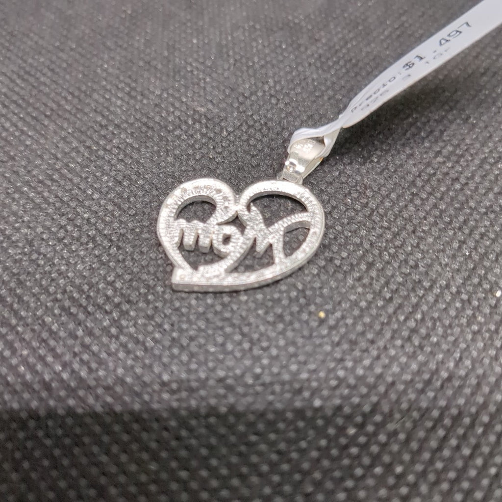 DIJE CORAZON C/CIRCONIAS PLATA .925 3.1 GR (NUEVO)