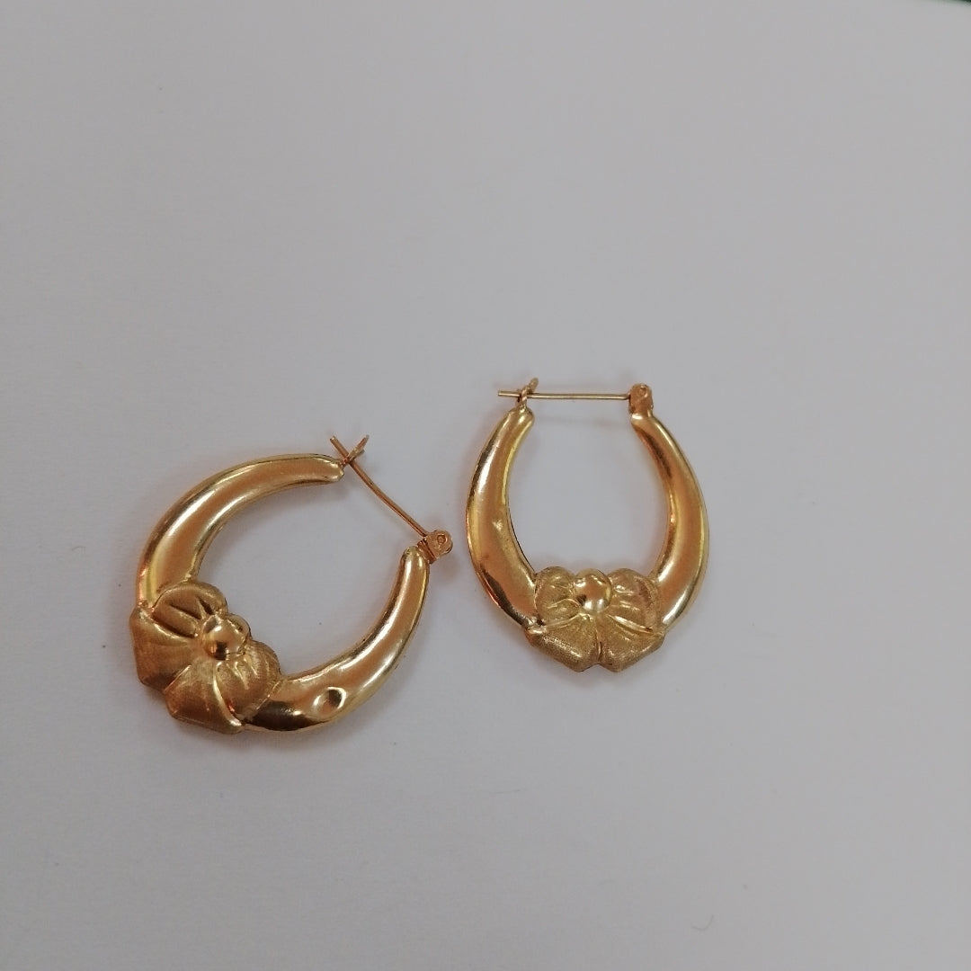ARRACADAS PAR ORO 14 K 2,90 GRMS (SEMINUEVO)