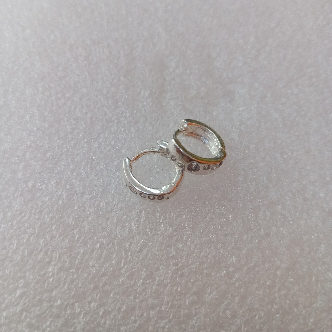 ARRACADAS C/CIRCONIAS PLATA .925 2.4 GR (NUEVO)