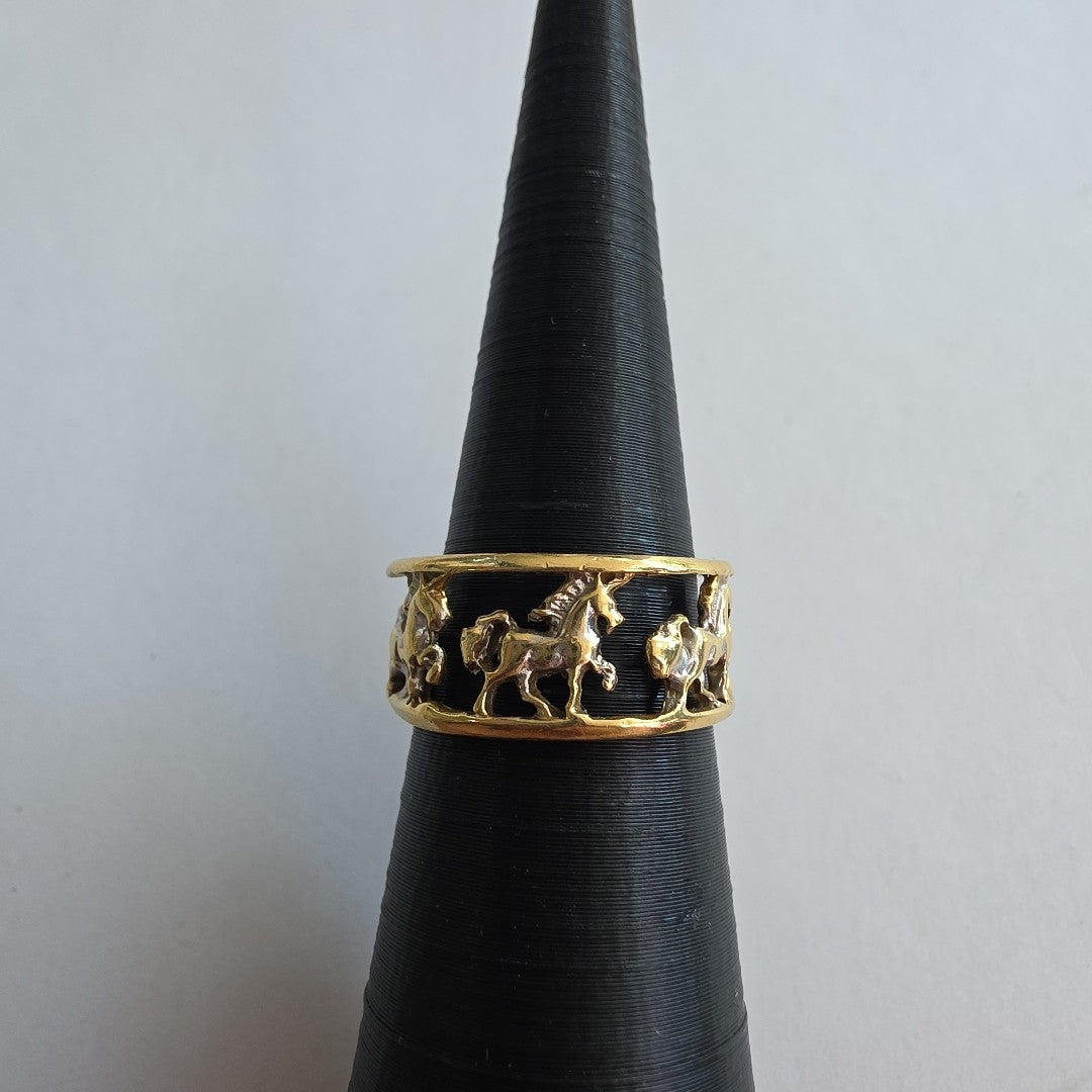 ARGOLLA DE LA SUERTE ORO 14 K 5 GRMS (SEMINUEVO)