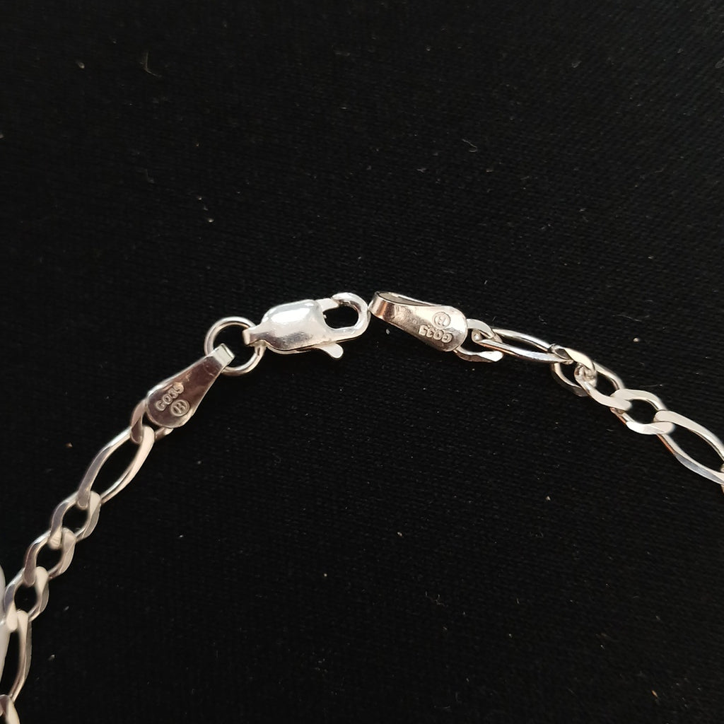 PULSERA TEJIDO 3X1 PLATA .925 21 CM 3.2 GR (NUEVO)