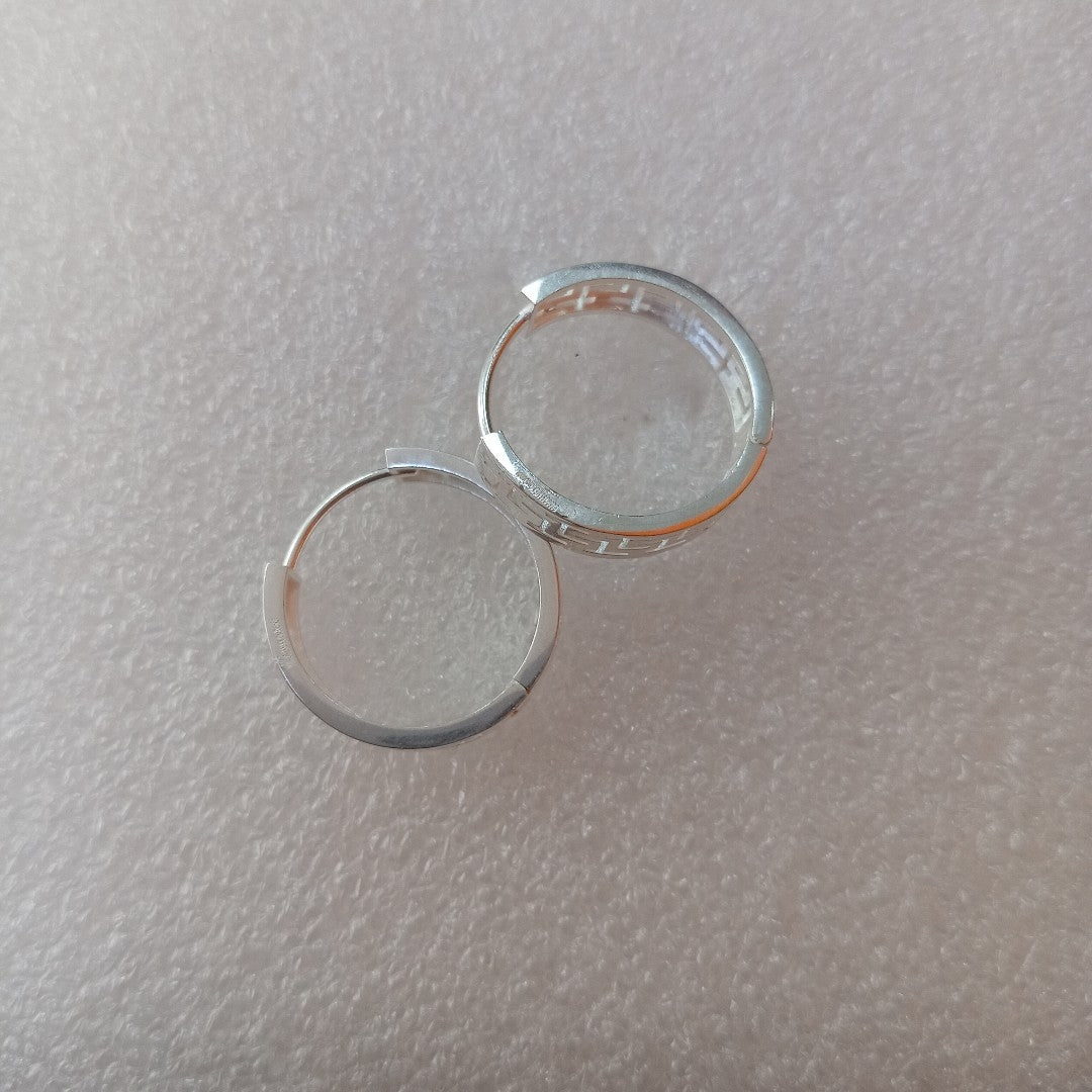 ARETES ARRACADAS GRECAS PLATA .925 4.13 GR (NUEVO)