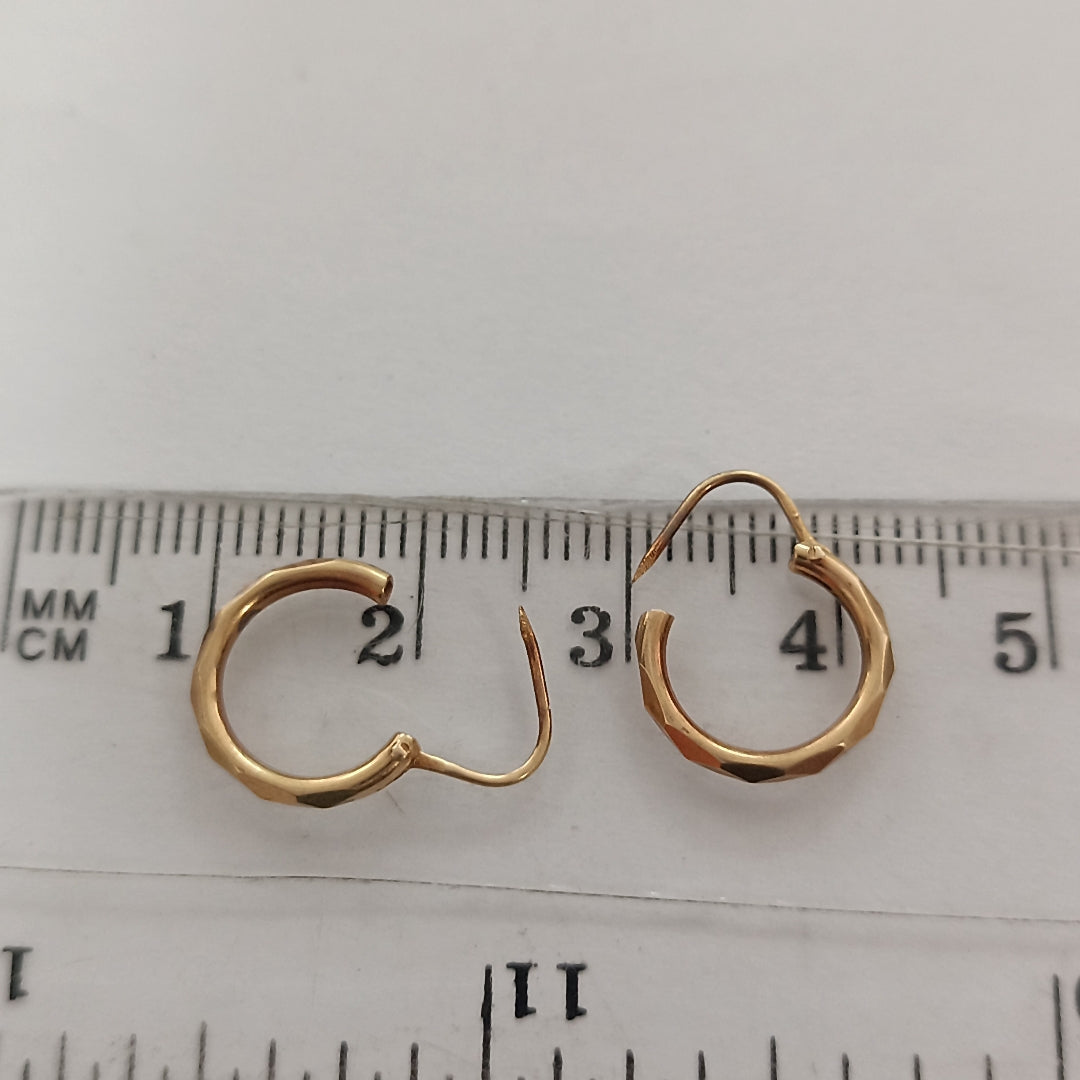 ARRACADAS PAR ORO 18 K 0.8 GRMS (SEMINUEVO)