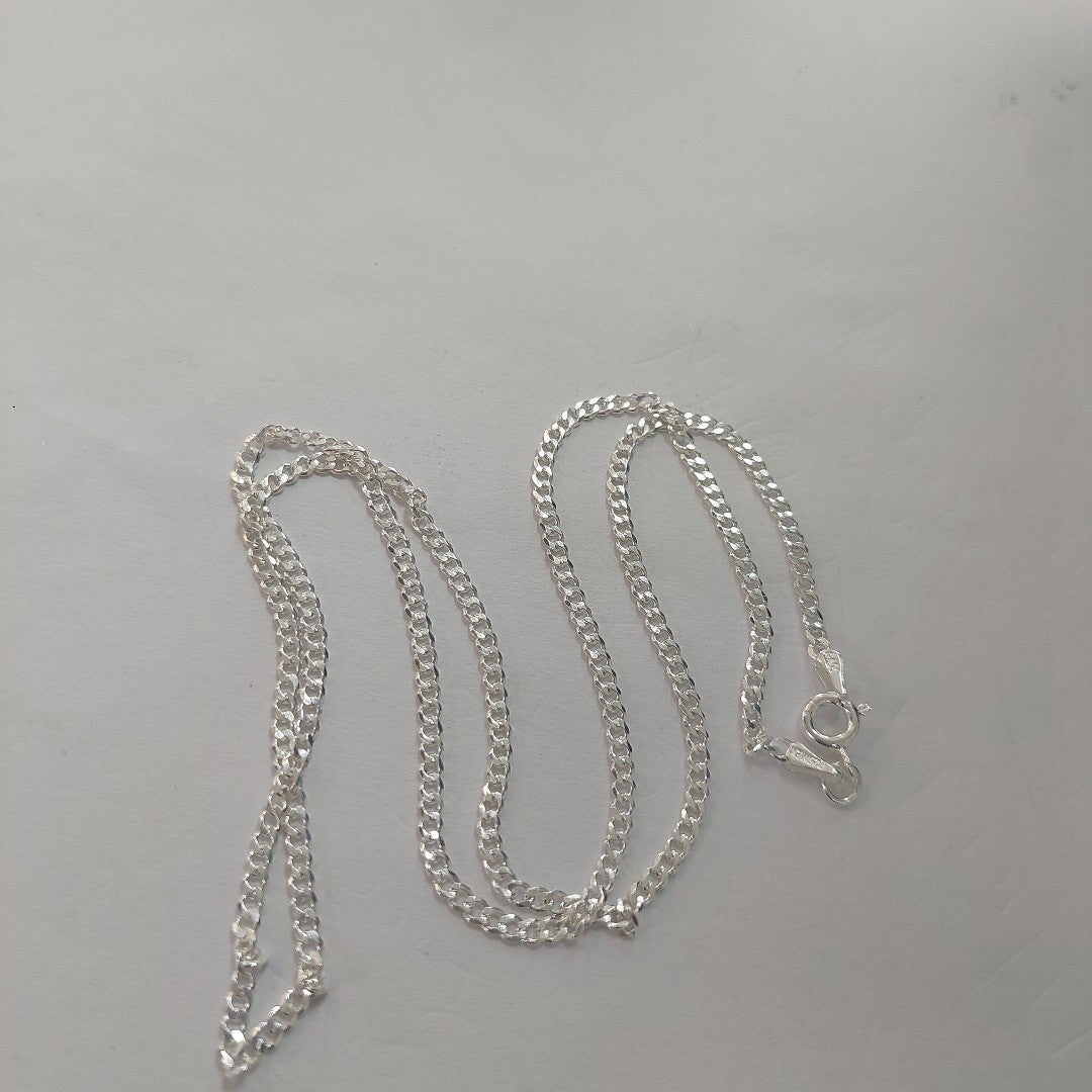 CADENA BARBADA PLATA .925 50 CM 5.23 GR (NUEVO)