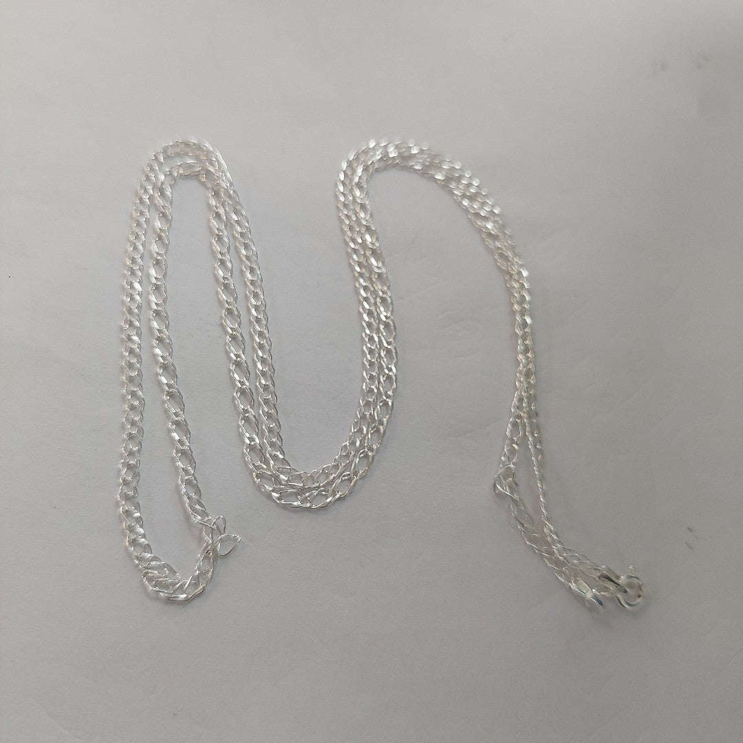 CADENA DOBLE ESLABON PLATA .925 60 CM 4.13 GR (NUEVO)