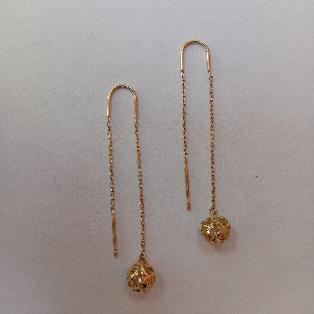 BROQUELES ORO 14K 1.6 (NUEVO)