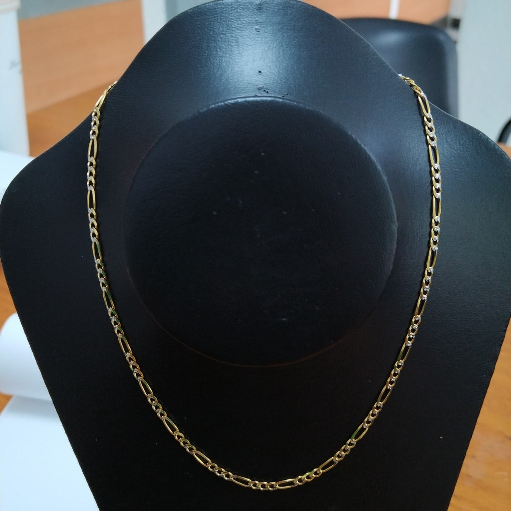 CADENAS 3X1 DIAMANTADA ORO 14K 55 CM 8.5 GR (NUEVO)