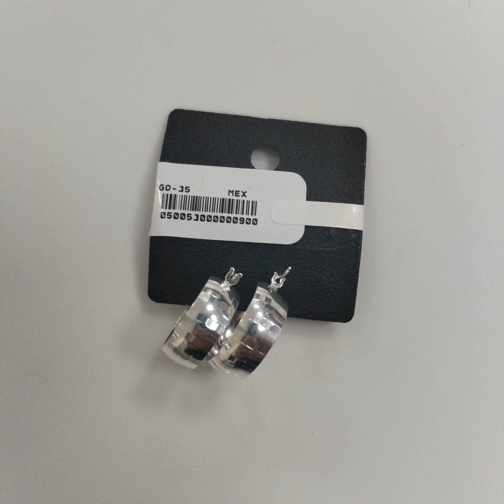 ARETES ARRACADAS FACETADAS PLATA .925 2.9 GR (NUEVO)