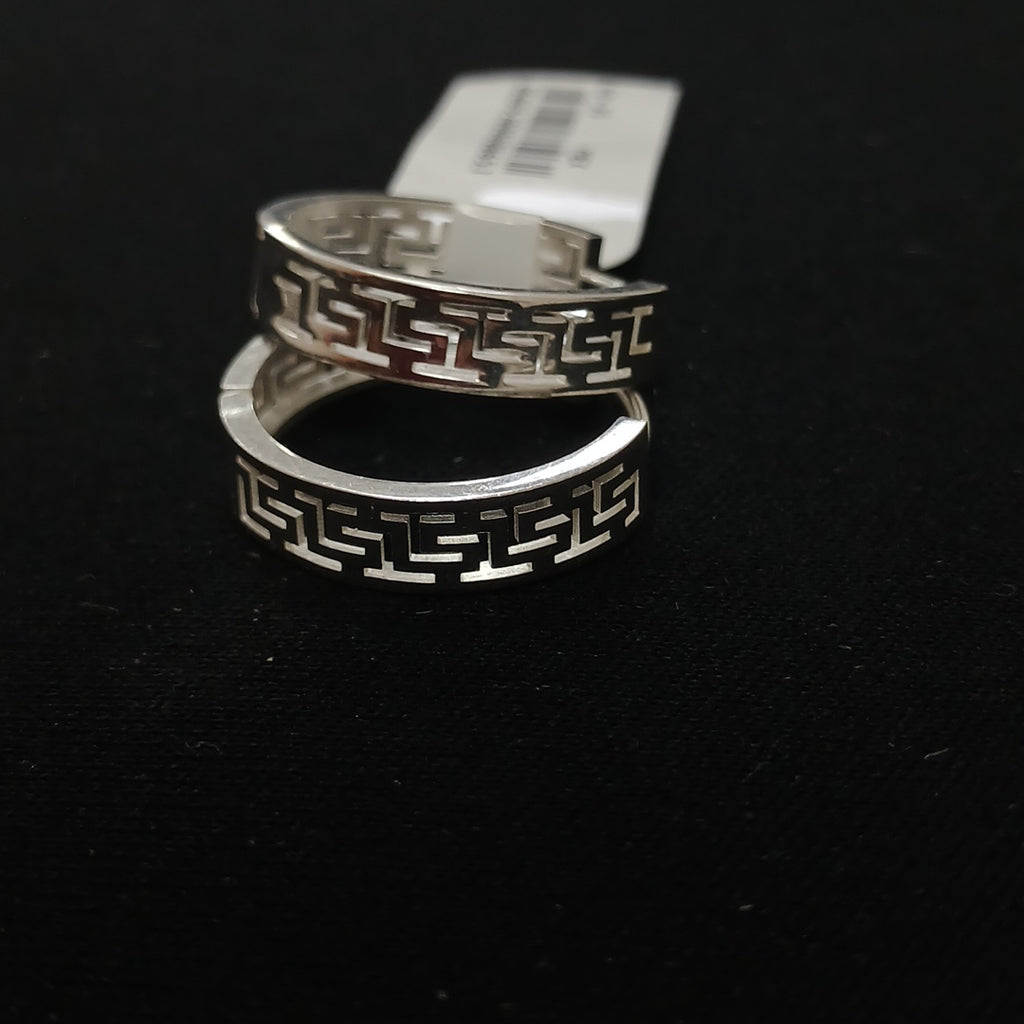 ARETES ARRACADAS GRECAS PLATA .925 4.13 GR (NUEVO)