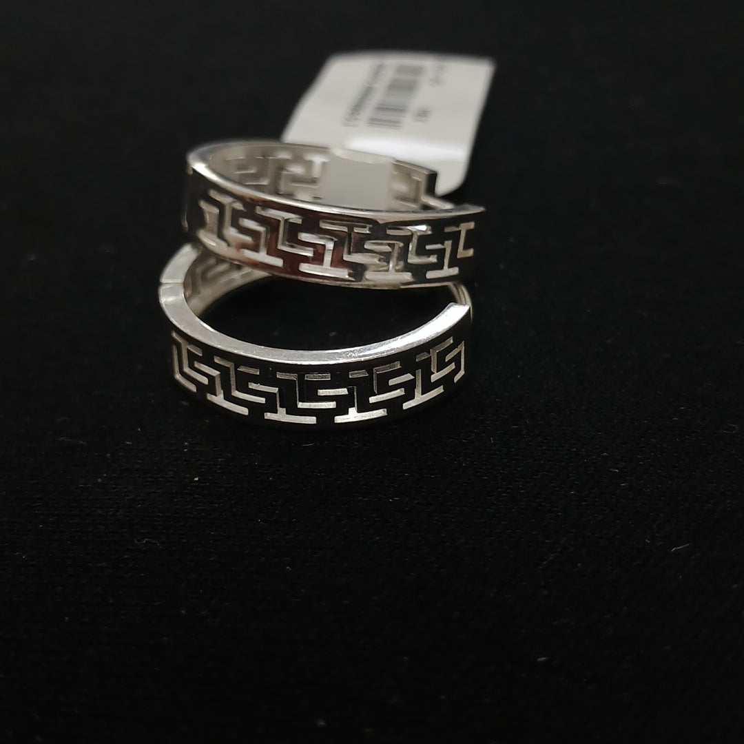 ARETES ARRACADAS GRECAS PLATA .925 4.13 GR (NUEVO)