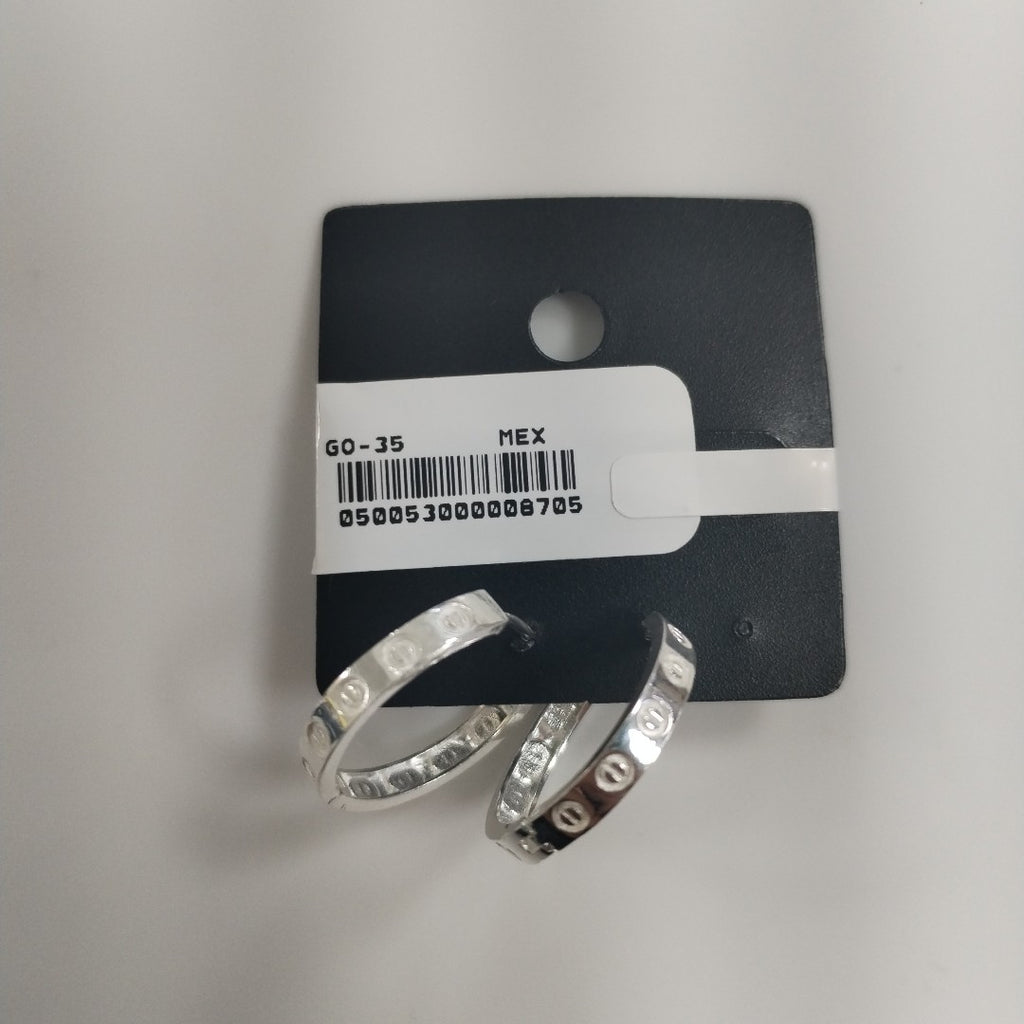 ARETES ARRACADAS FIG TORNILLOS PLATA .925 2.63 GR (NUEVO)