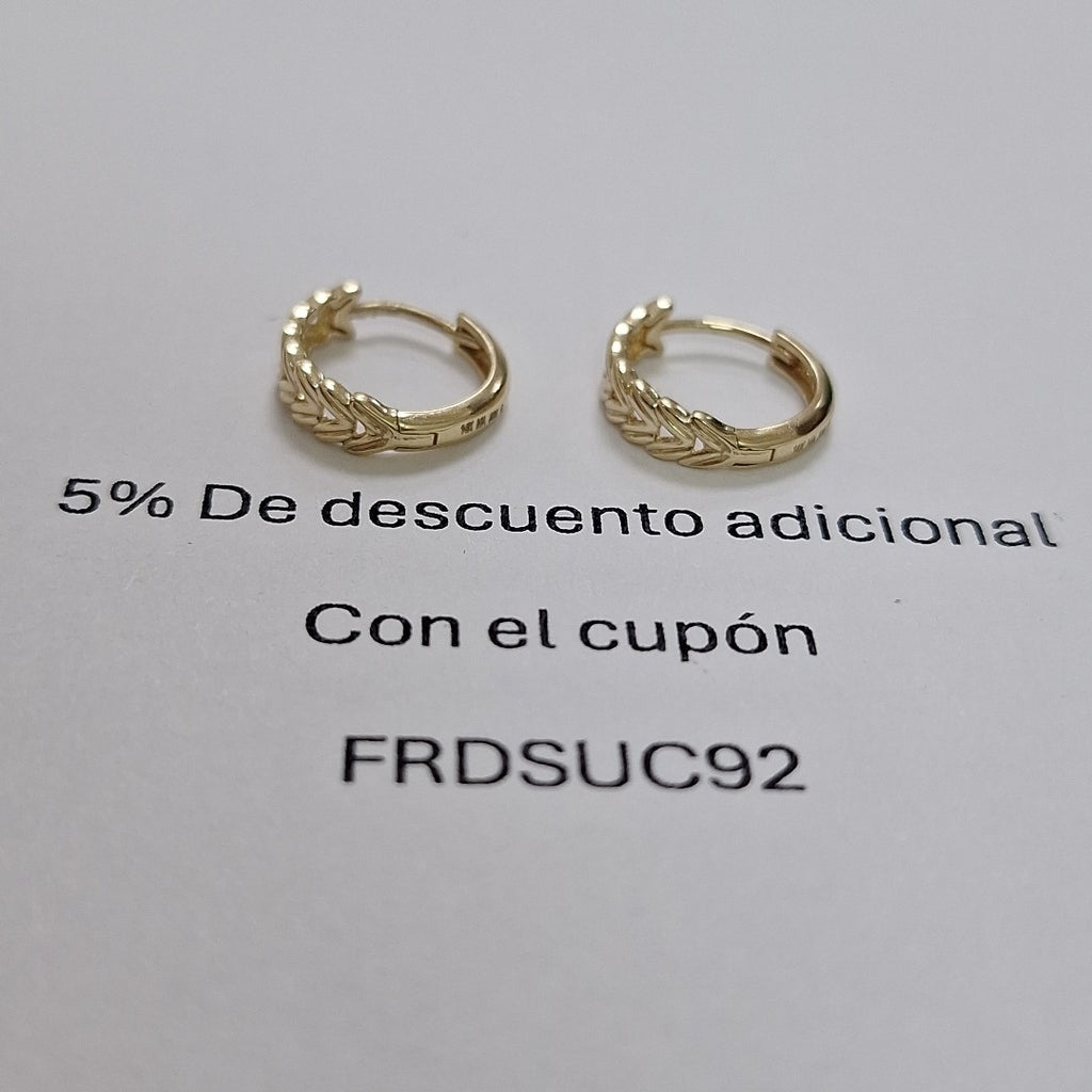 HUGGIES ORO 14K 1.3 (NUEVO)