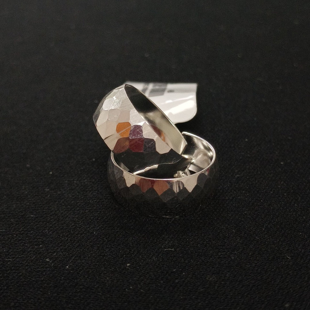 ARETES ARRACADAS FACETADAS PLATA .925 2.8 GR (NUEVO)
