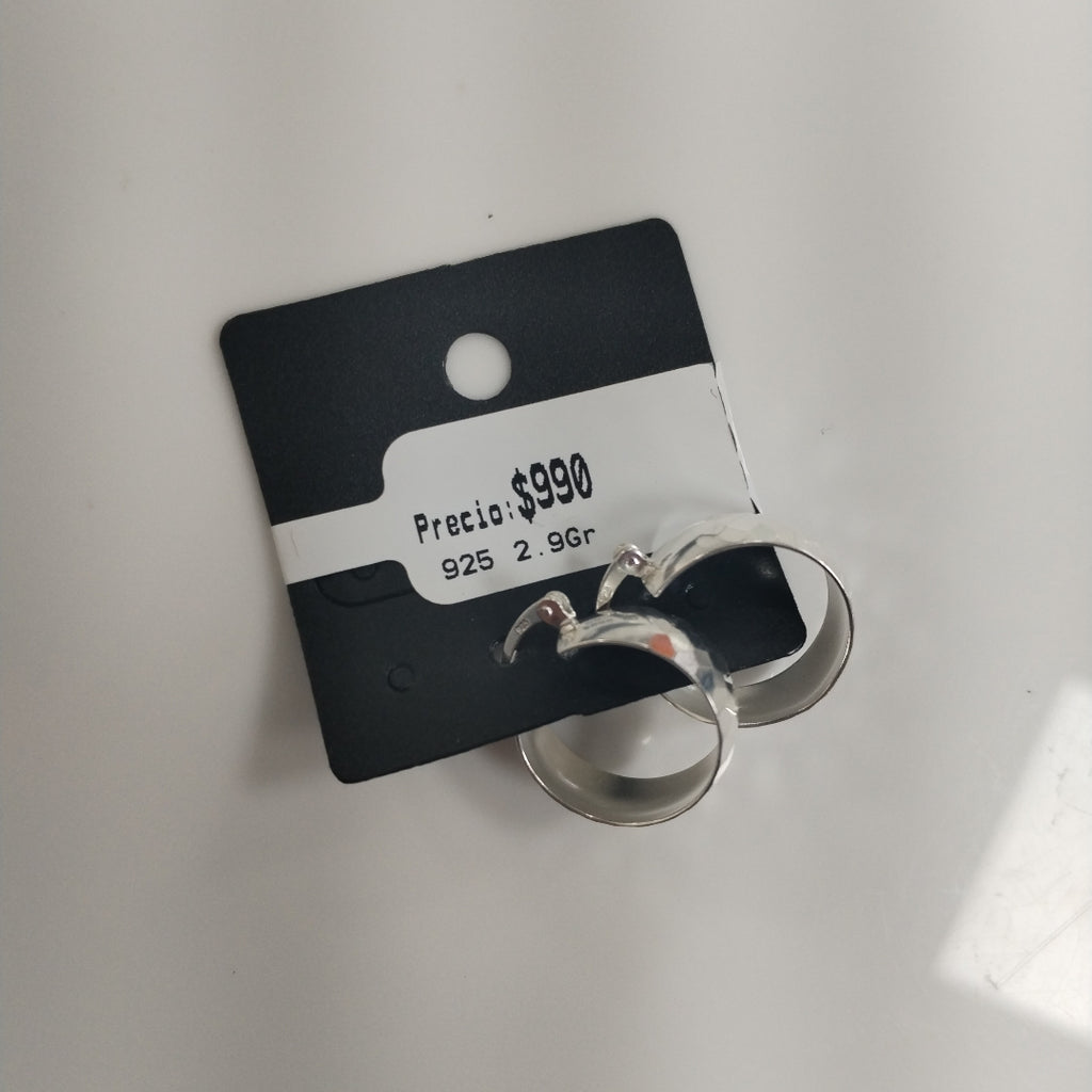 ARETES ARRACADAS FACETADAS PLATA .925 2.9 GR (NUEVO)