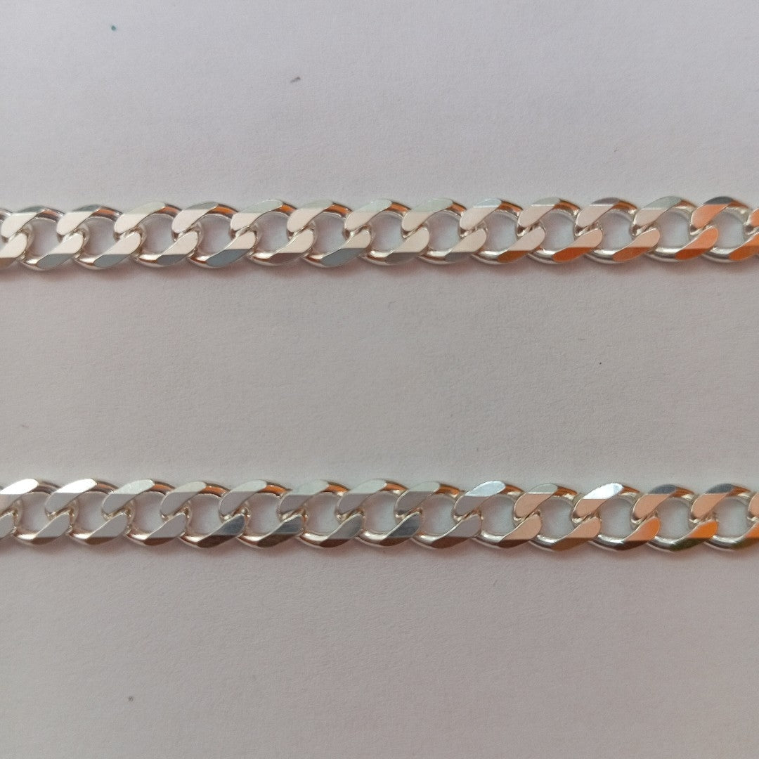 PULSERA BARBADA PLATA .925 21 CM 7.03 GR (NUEVO)