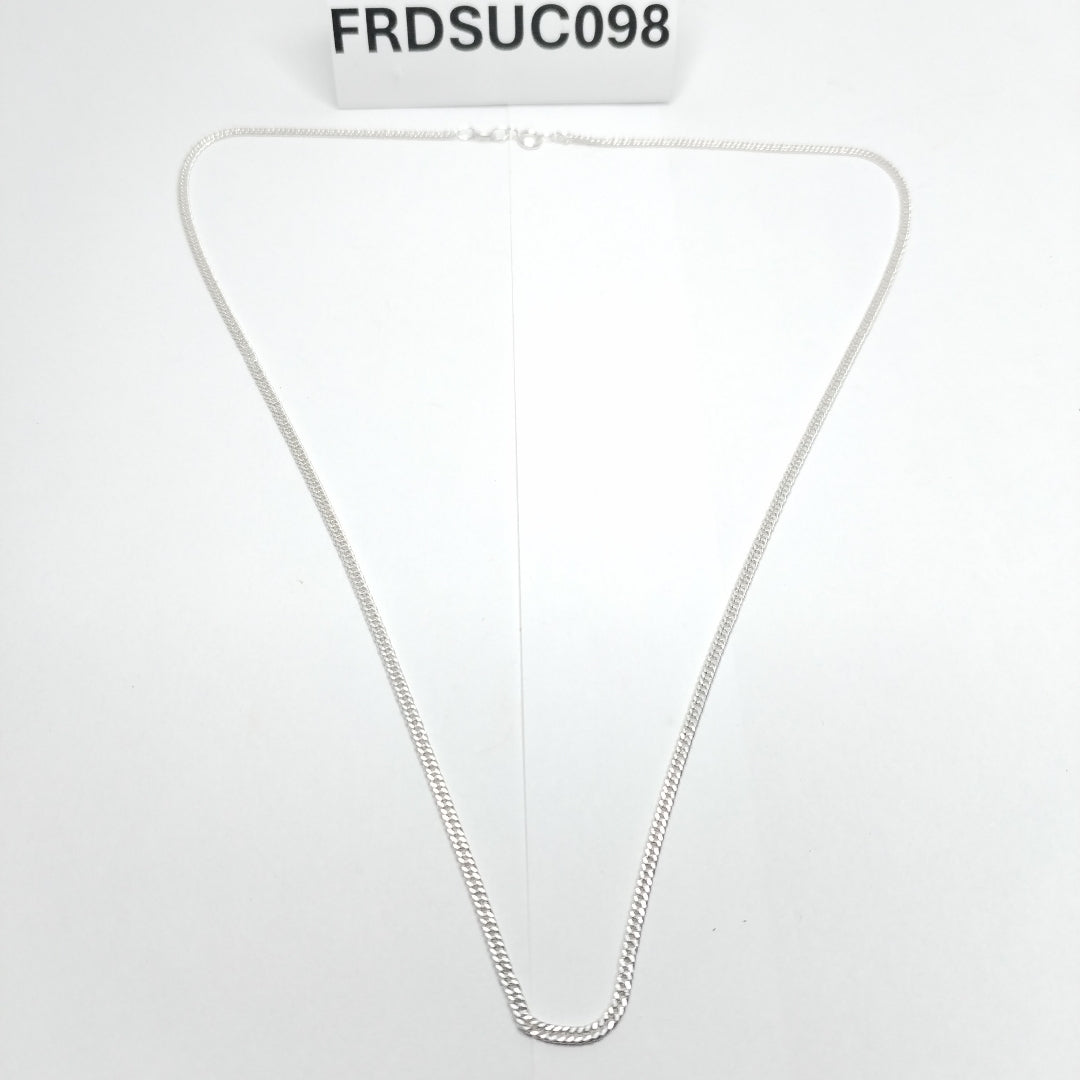 CADENA BARBADA PLATA .925 50 CM 4.12 GR (NUEVO)