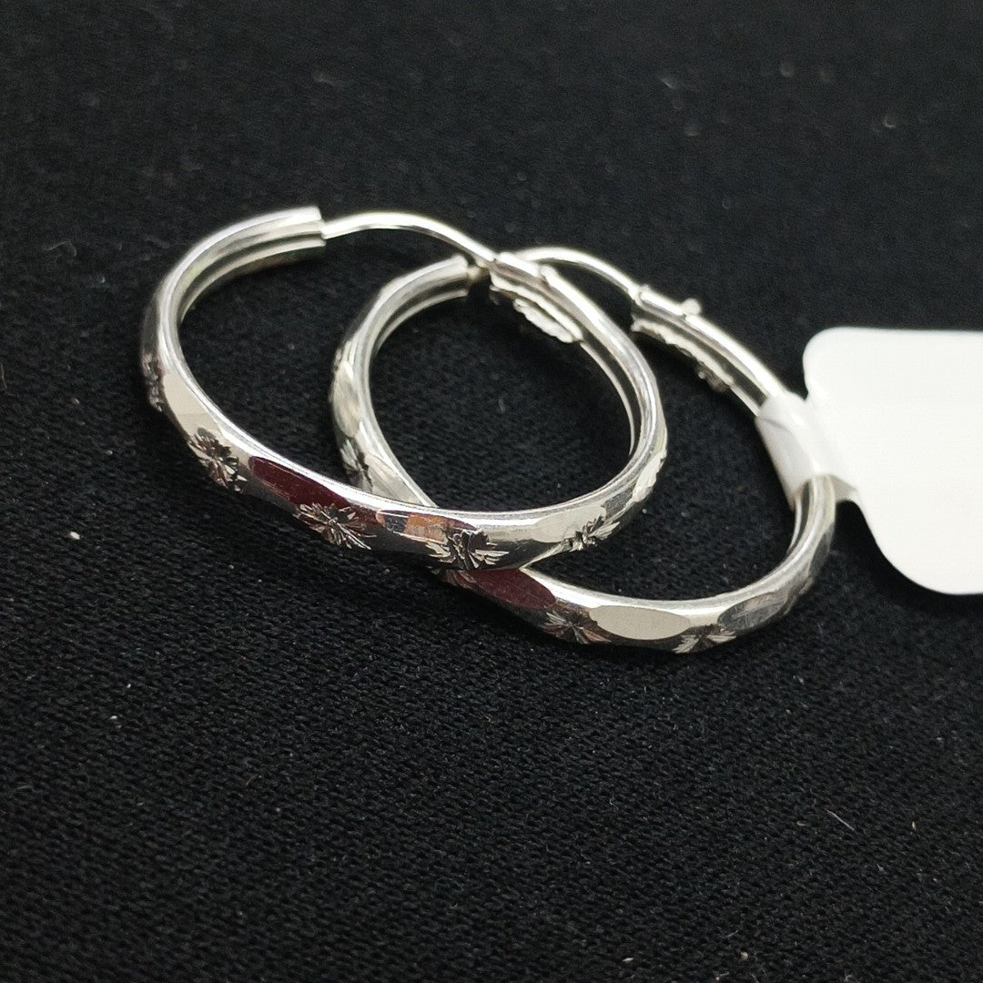 PAR ARRACADAS FACETADA PLATA .925 2.1 GR (NUEVO)