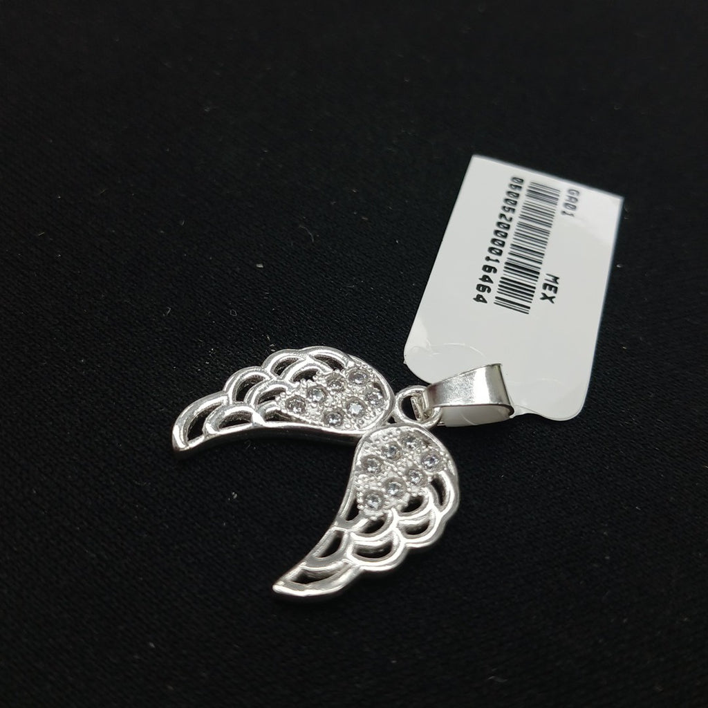 DIJE ALAS C/CIRCONIAS PLATA .925 2.3 GR (NUEVO)