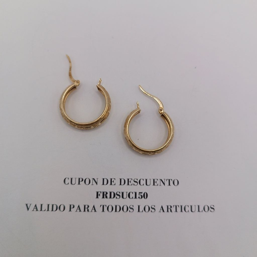 ARETES PAR ORO 14 K 3.2 GRMS (SEMINUEVO)