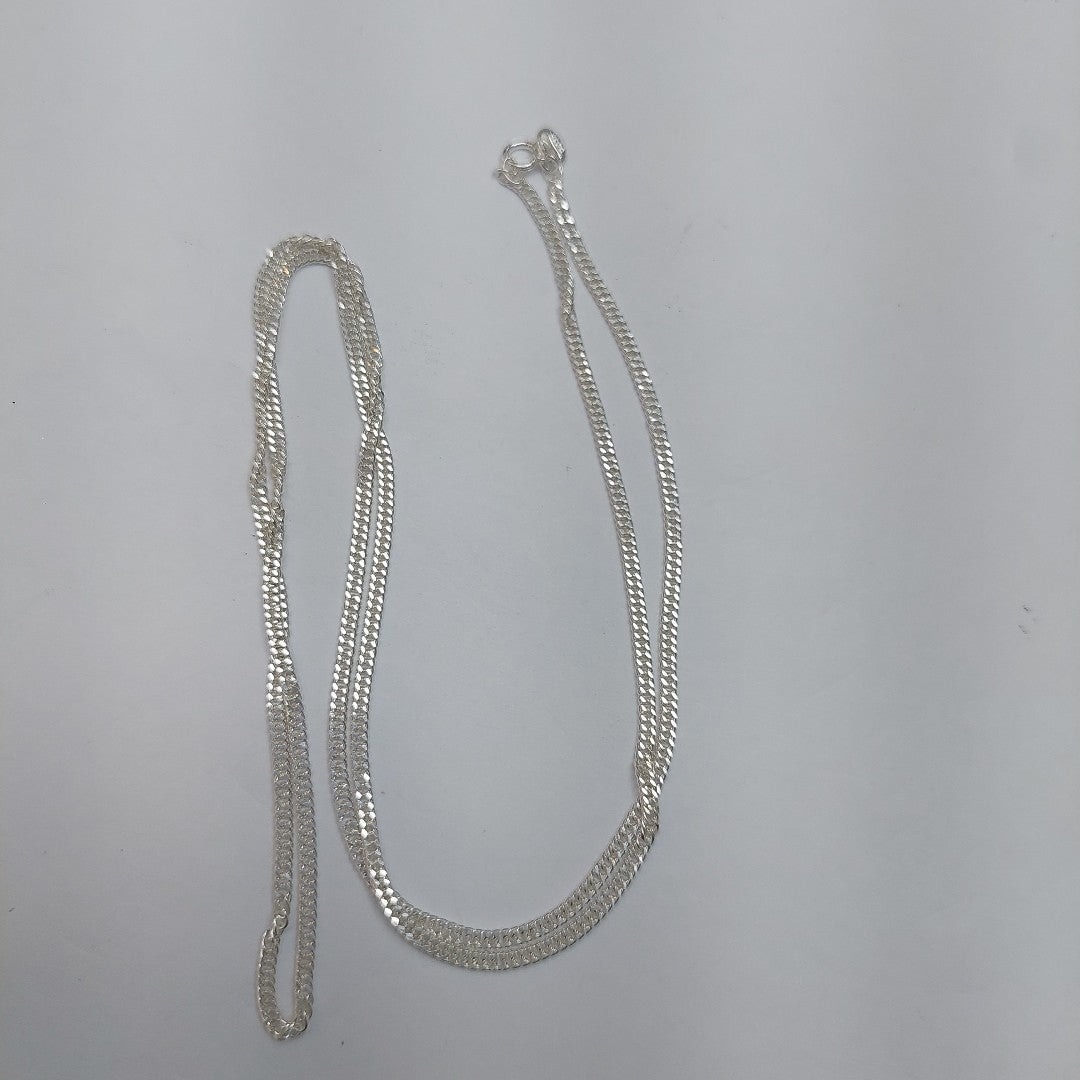 CADENA BARBADA PLATA .925 60 CM 5.02 GR (NUEVO)