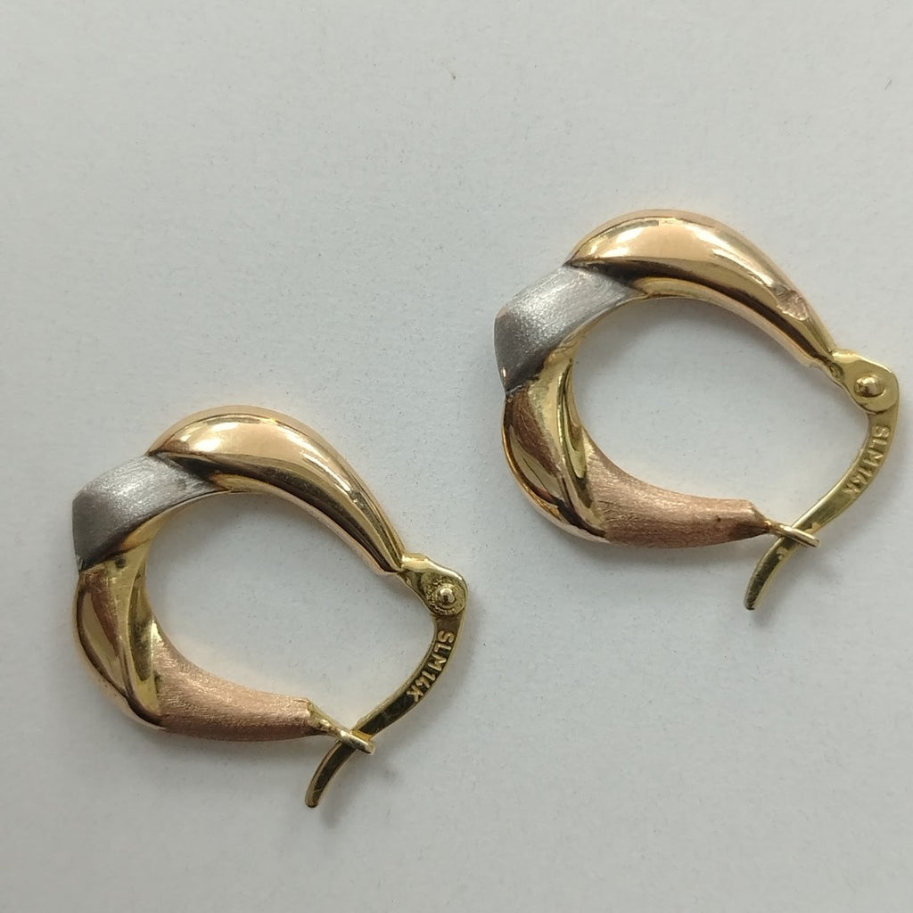 ARETES PAR ORO 14 K 1.3 GRMS (SEMINUEVO)