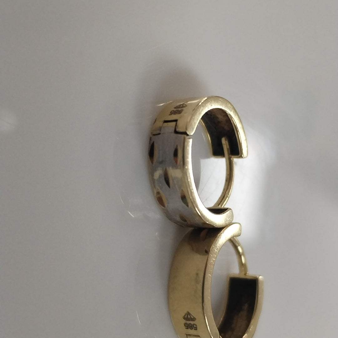 ARRACADAS PAR ORO 14 K 2.3 GRMS (SEMINUEVO)