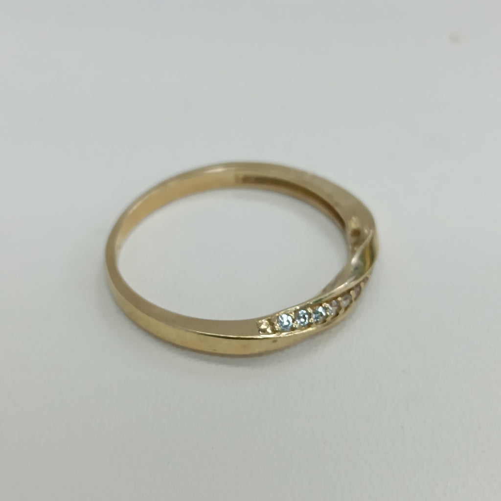 ANILLOS C/CIRCONIA ORO 10K TALLA 9 1.8 GR (NUEVO)
