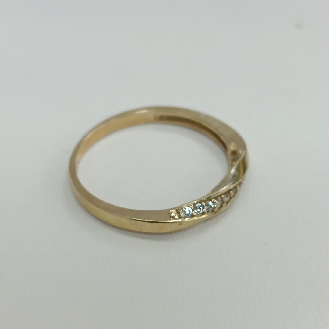 ANILLOS C/CIRCONIA ORO 10K TALLA 9 1.8 GR (NUEVO)