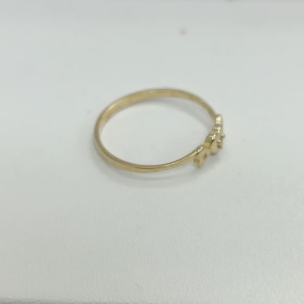 ANILLOS FIG CORAZON ORO 10K TALLA 7 0.8 GR (NUEVO)