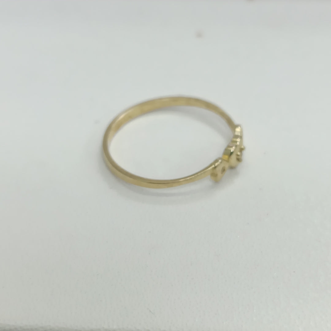 ANILLOS FIG CORAZON ORO 10K TALLA 7 0.8 GR (NUEVO)