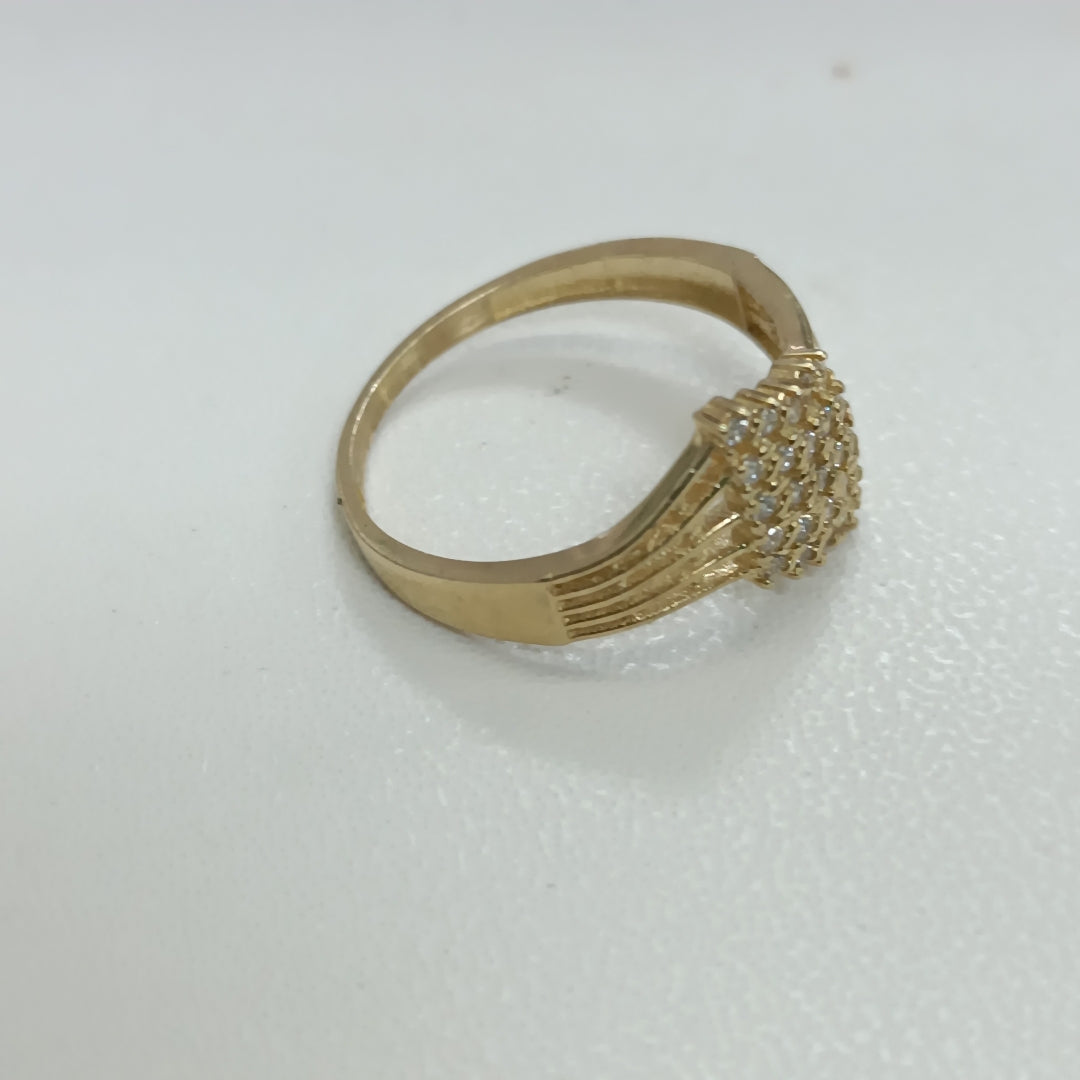 ANILLOS C/CIRCONIA ORO 10K TALLA 8 2.2 GR (NUEVO)