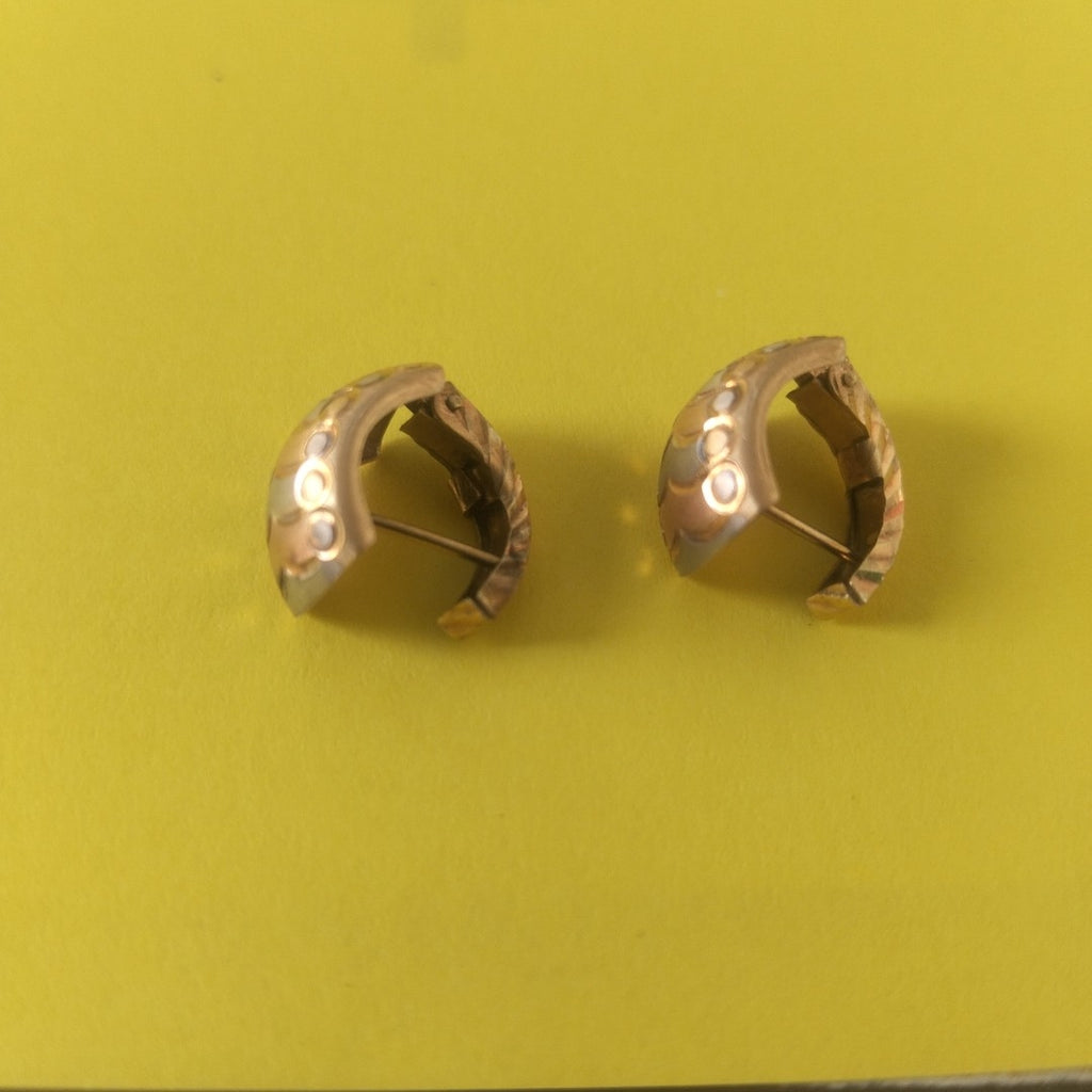 ARRACADAS PAR ORO 14 K 2.9 GRMS (SEMINUEVO)