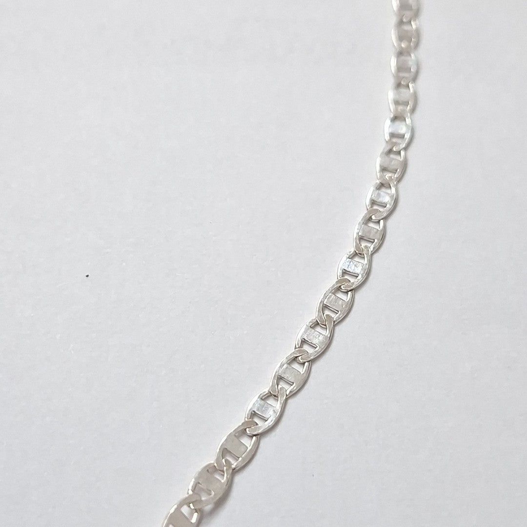 CADENA TEJIDO ESPEJO PLATA .925 55 CM 3.8 GR (NUEVO)