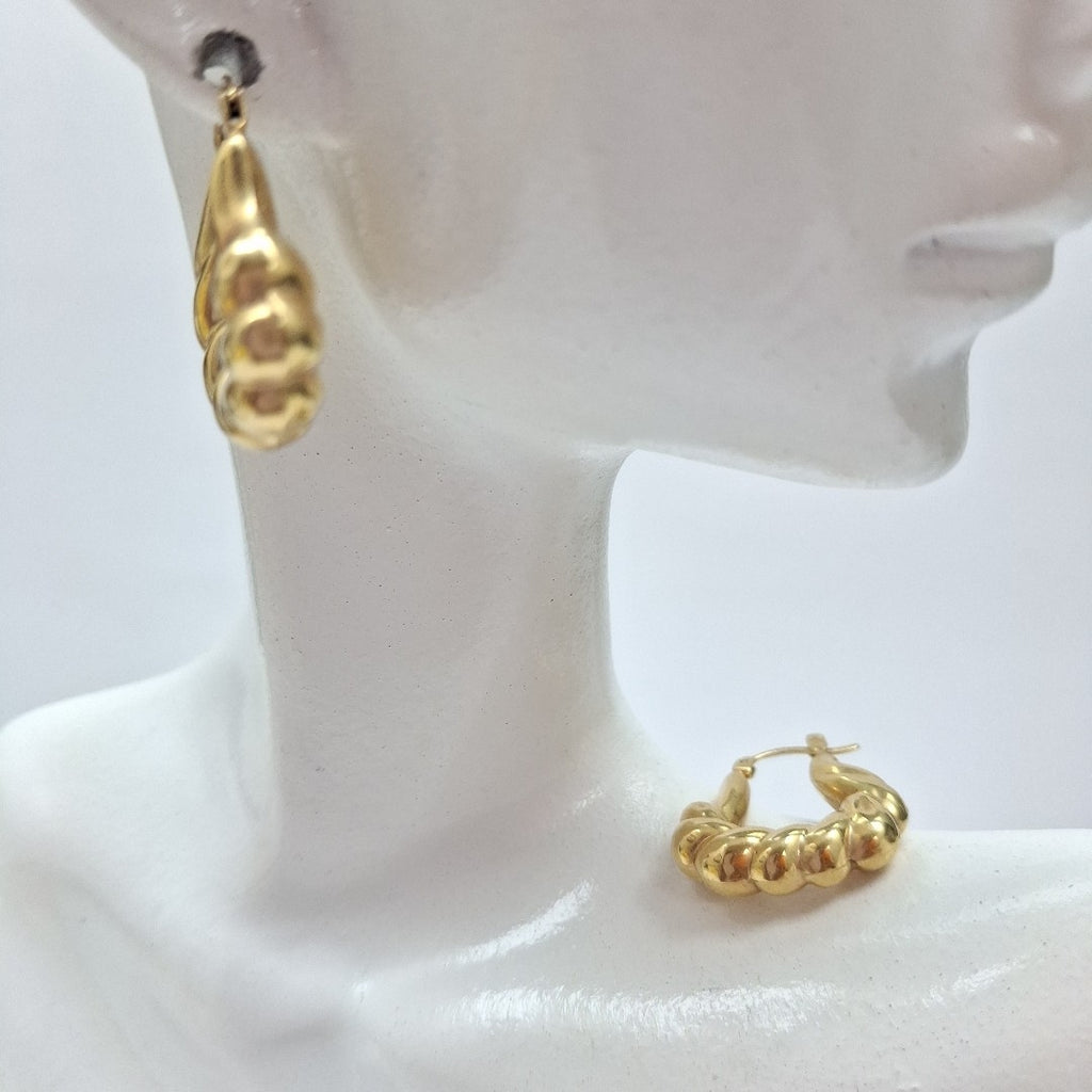 ARRACADAS PAR ORO 14 K 3 GRMS (SEMINUEVO)