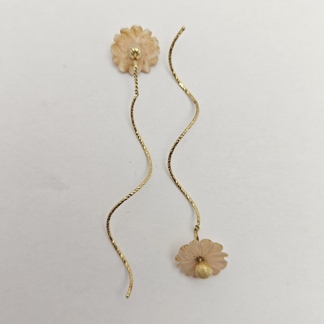 VIOLADORES PAR ORO 14 K 2 GRMS (SEMINUEVO)