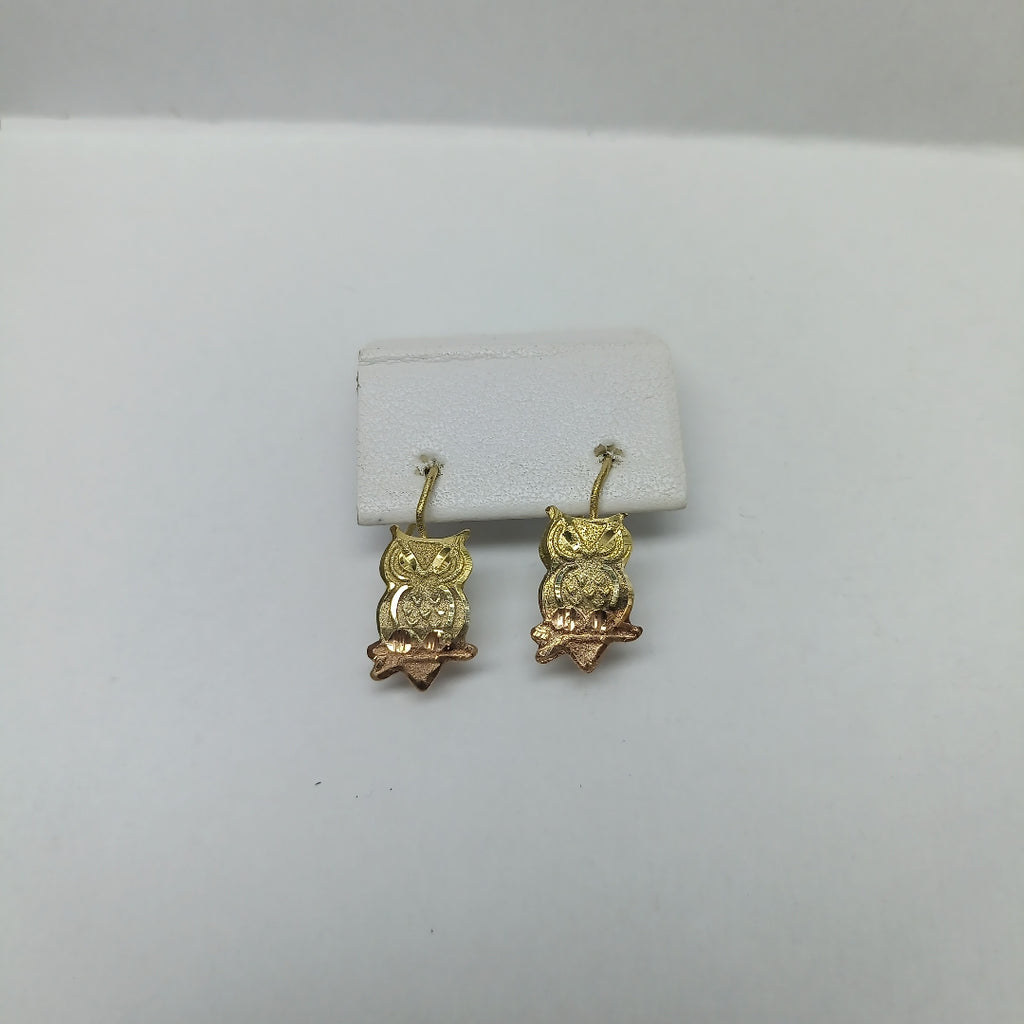 ARETES PAR ORO COMBINADO 10 K 1.1 GRMS (SEMINUEVO)