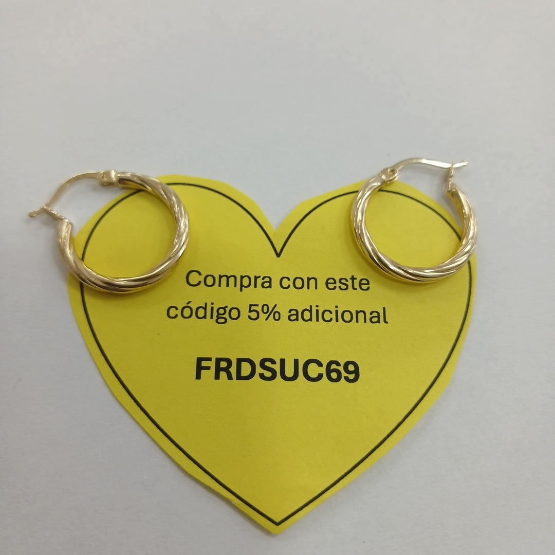 ARRACADAS ORO 14K 1.4 (NUEVO)
