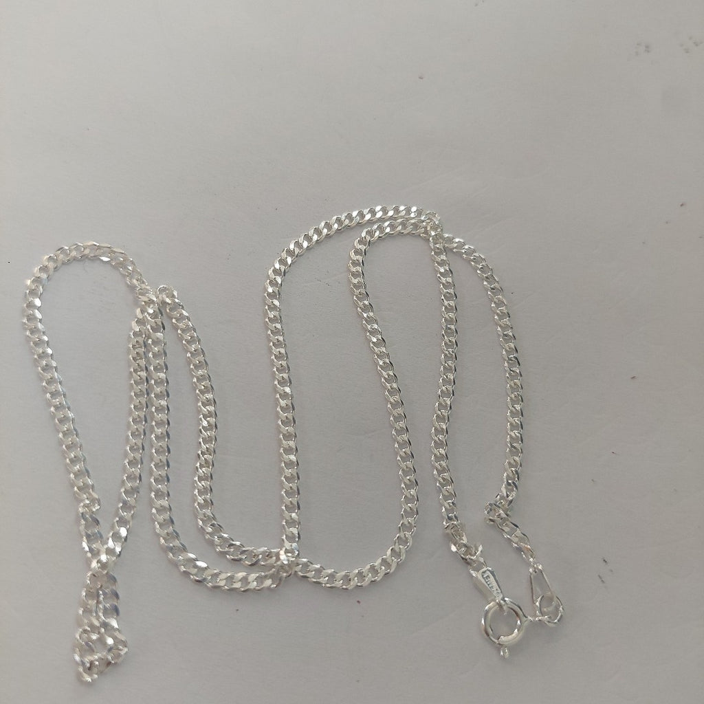 CADENA BARBADA PLATA .925 50 CM 5.23 GR (NUEVO)