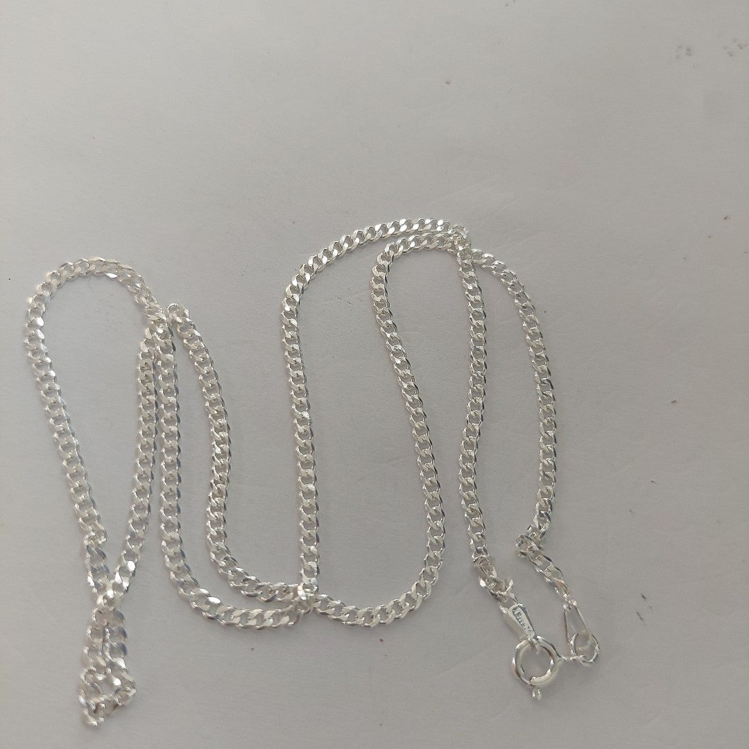 CADENA BARBADA PLATA .925 50 CM 5.23 GR (NUEVO)