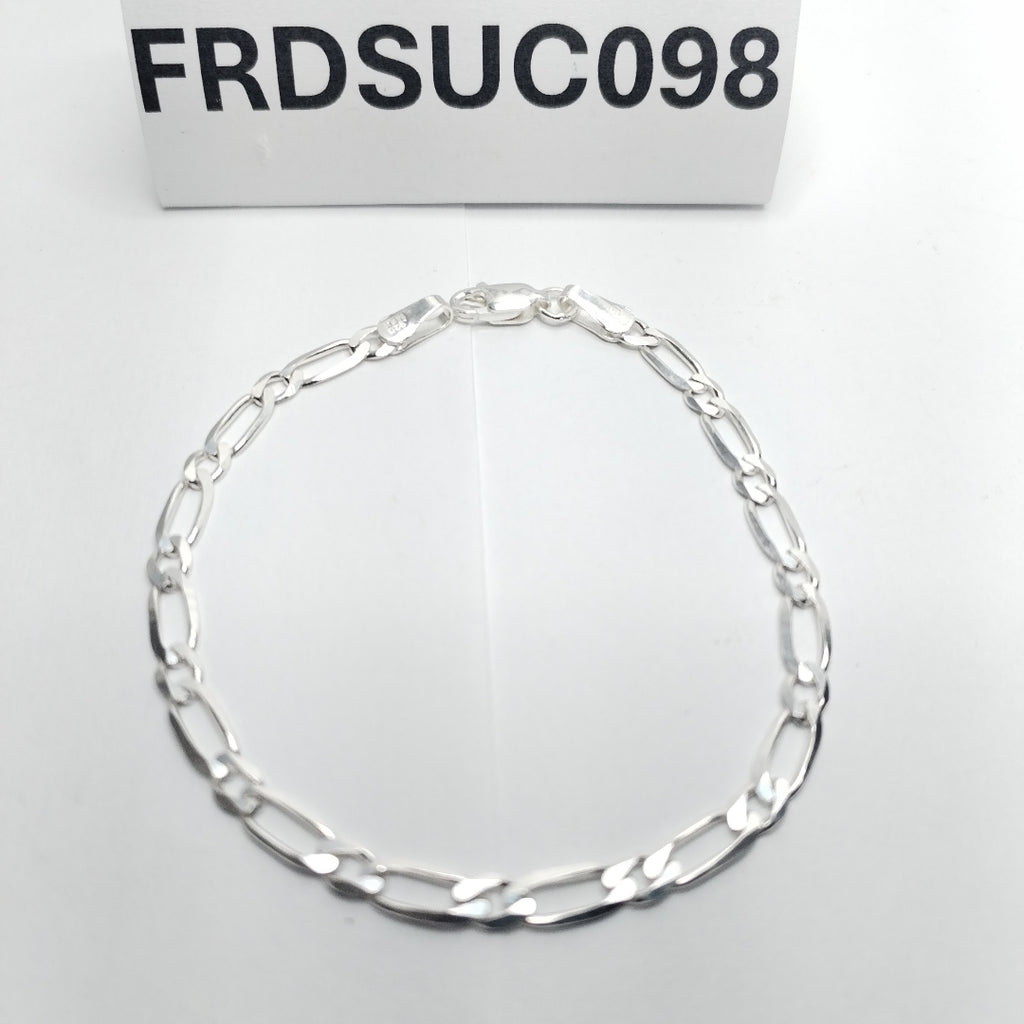 PULSERA TEJIDO 1X1 PLATA .925 18 CM 3.4 GR (NUEVO)