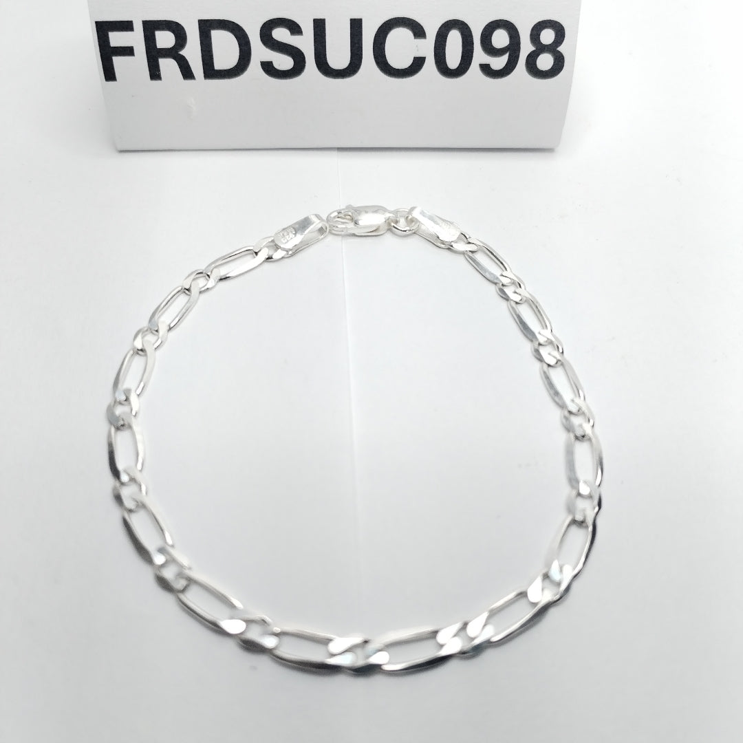 PULSERA TEJIDO 1X1 PLATA .925 18 CM 3.4 GR (NUEVO)