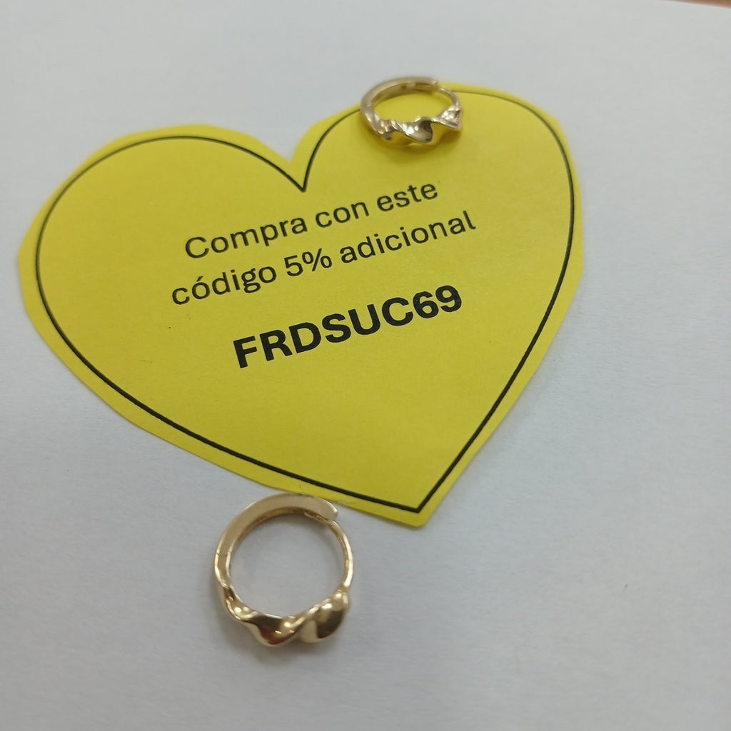 HUGGIES ORO 14K 1.4 (NUEVO)