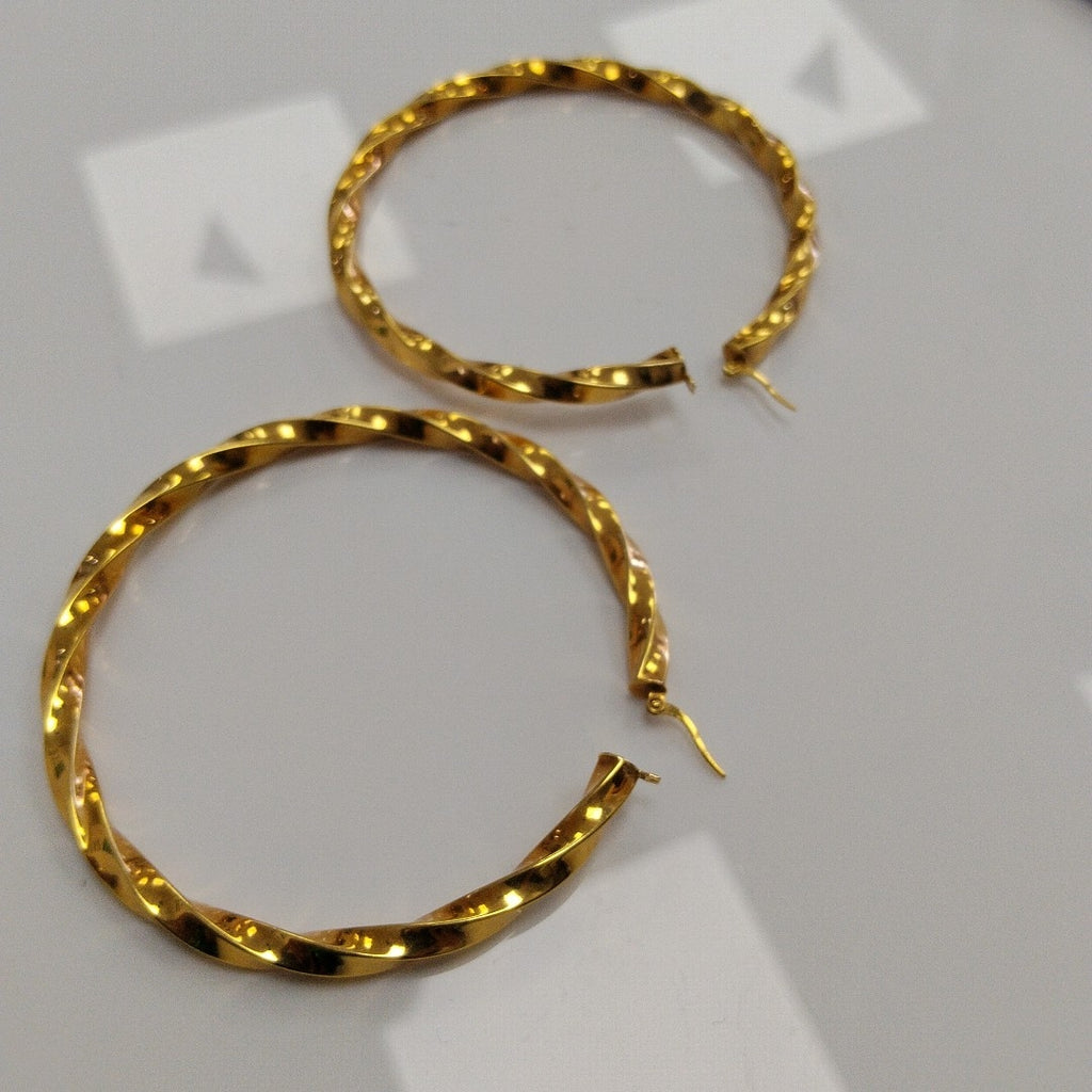 ARRACADAS PAR ORO 14 K 11.7 GRMS (SEMINUEVO)