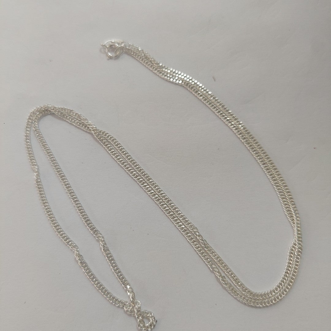 CADENA BARBADA PLATA .925 60 CM 5.02 GR (NUEVO)