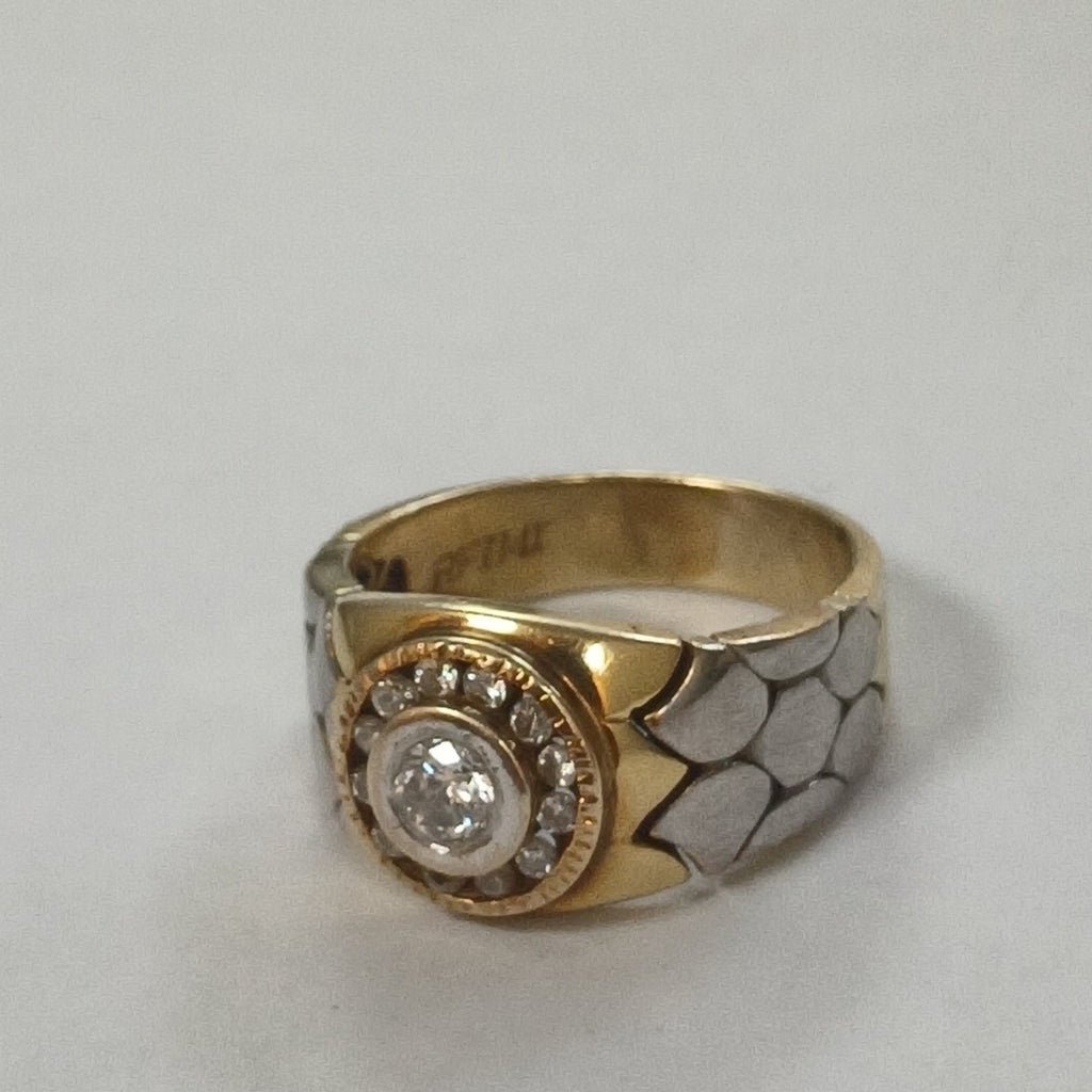 ANILLO ORO,ORO BLANCO 14 K 8,40 GRMS (SEMINUEVO)