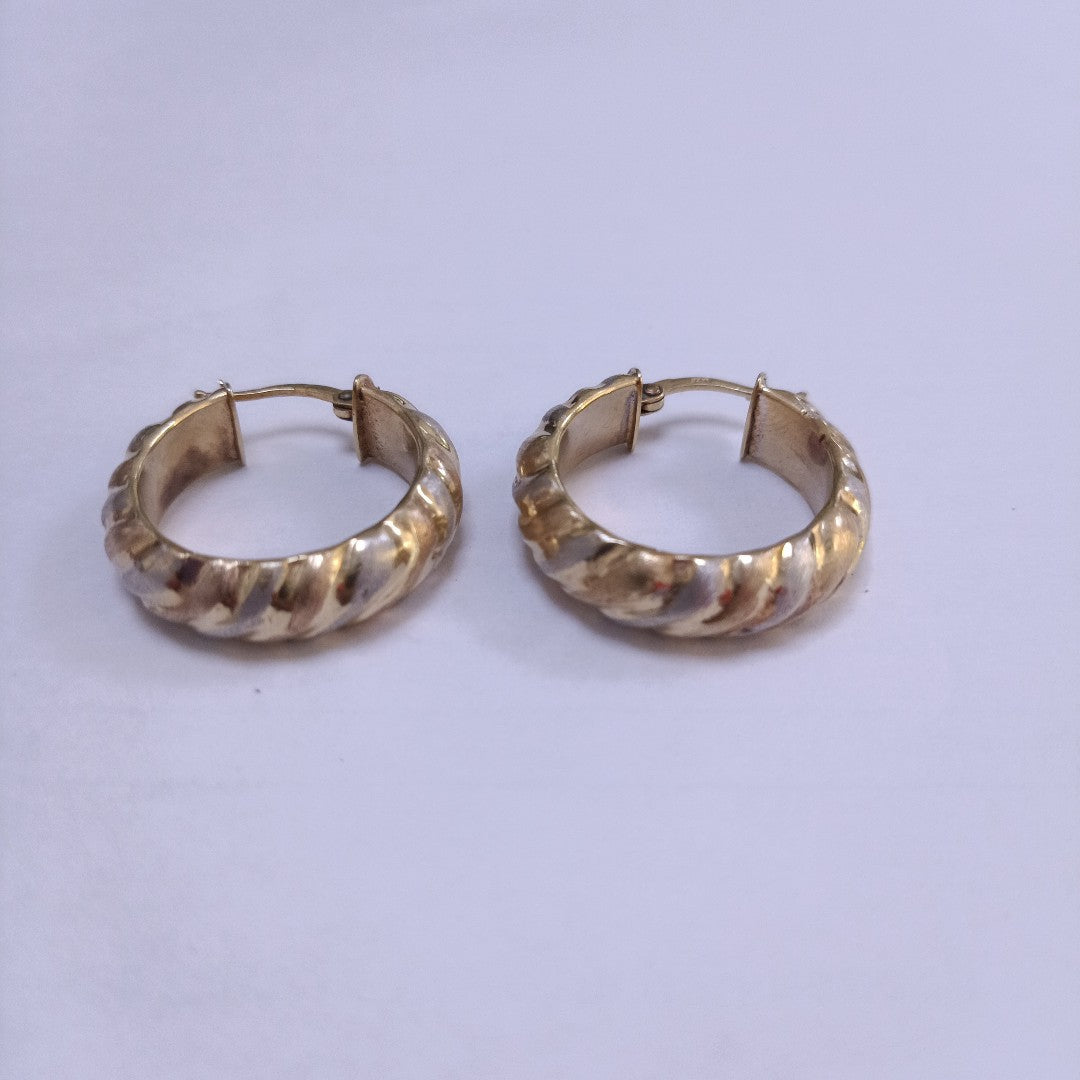 ARRACADAS PAR ORO 14 K 4,40 GRMS (SEMINUEVO)